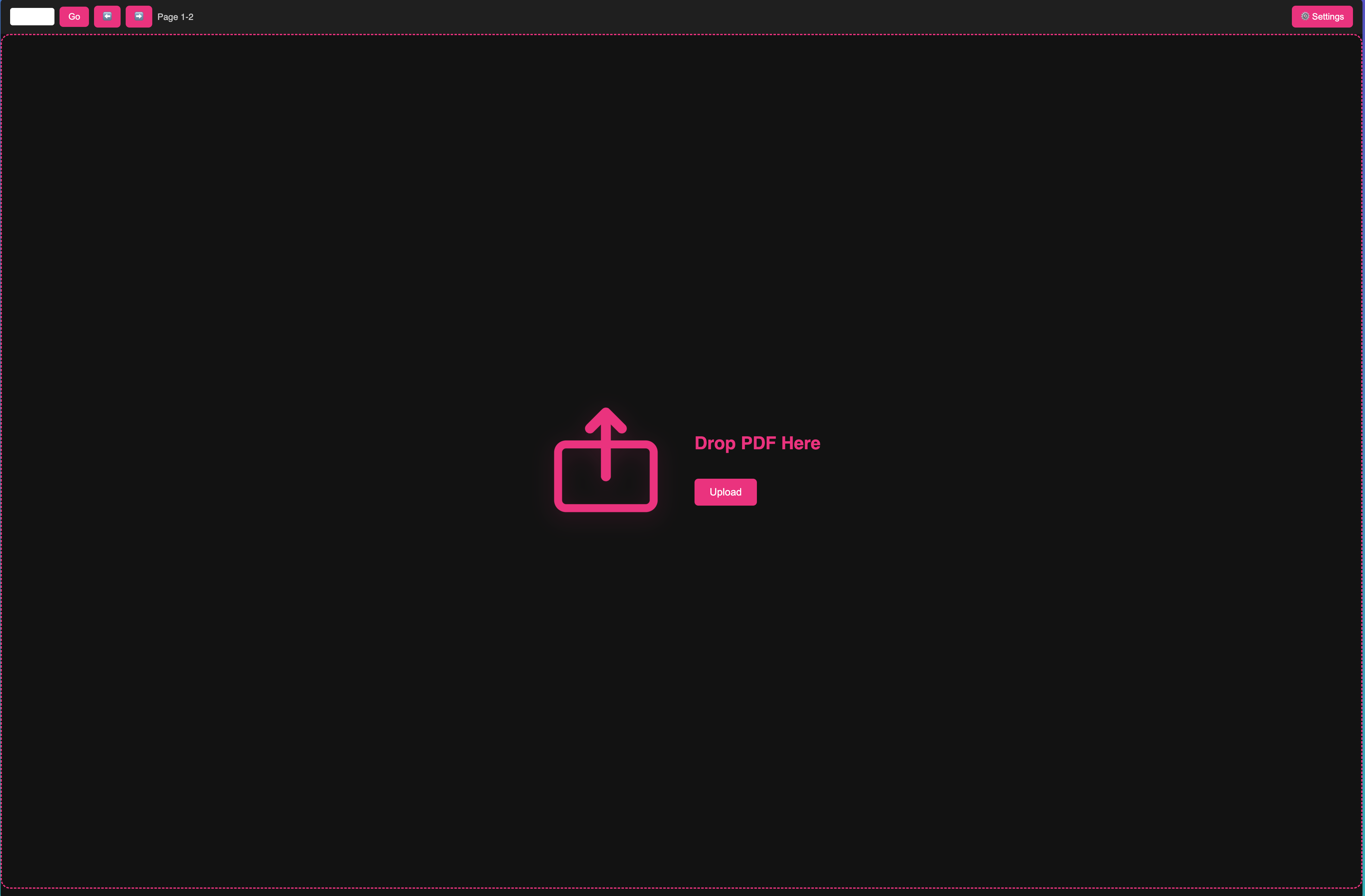 StageReader Upload Interface